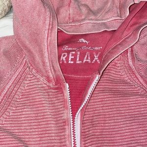 Tommy Bahama Salmon zip-up hoodie